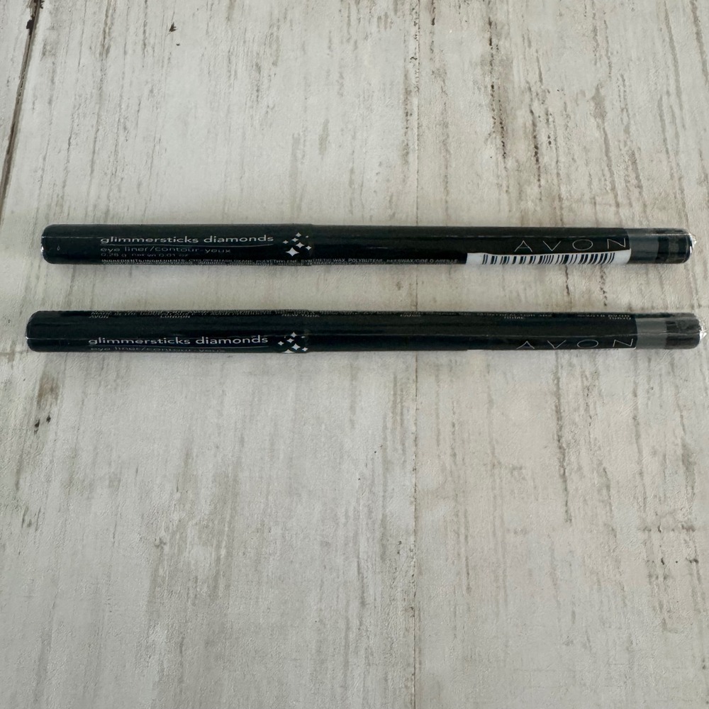 Avon Glimmersticks Diamonds Eye Liner Smoky Diamond G06 Set of 2 New Sealed